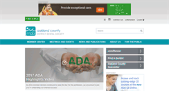 Desktop Screenshot of oaklanddentalsociety.com