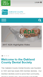 Mobile Screenshot of oaklanddentalsociety.com